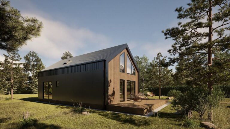 Modulaire woning 70m² exterieur - hoek